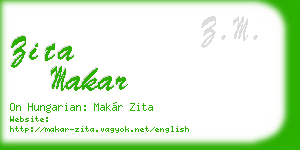 zita makar business card