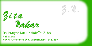 zita makar business card